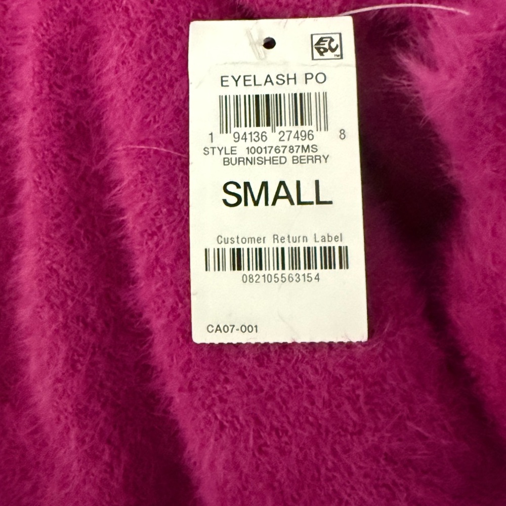 INC Magenta Mulberry Women’s Crew Neck Sweater! S/M - Picture 5 of 6